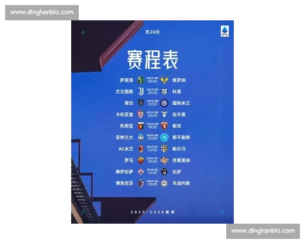 最新意甲赛程全面查询指南与球队对阵时间安排解析